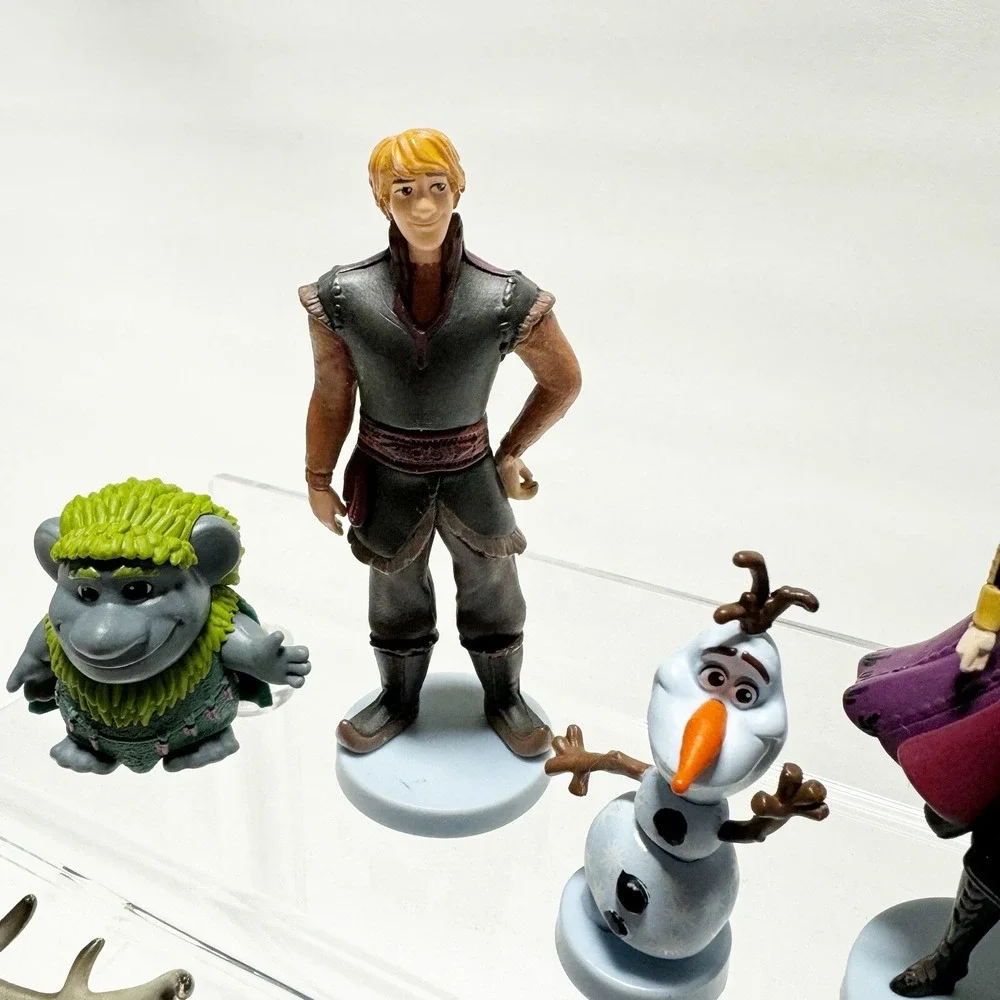Disney Frozen 2 Deluxe Collectible PVC Cake Topper Figures Lot of 10 Anna Olaf